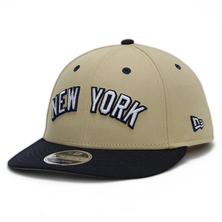 New York Yankees Wordmark MLB FELT Vegas Gold 9FIFTY Retro Crown Low Profile Adjustable Cap