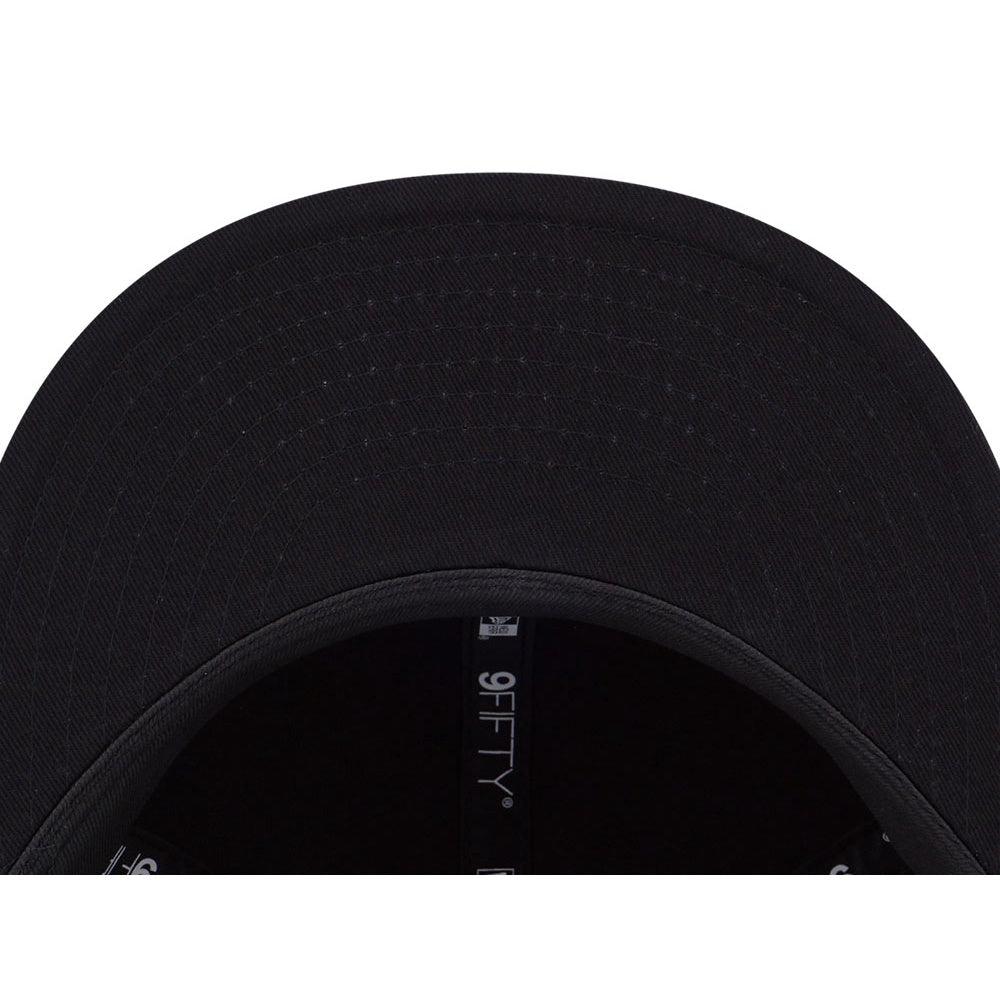 New Era Wordmark Metal Plate Black 9FIFTY Adjustable Cap