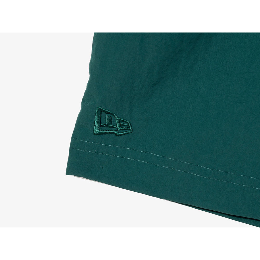 New Era Nylon Summer Dark Green Woven Shorts