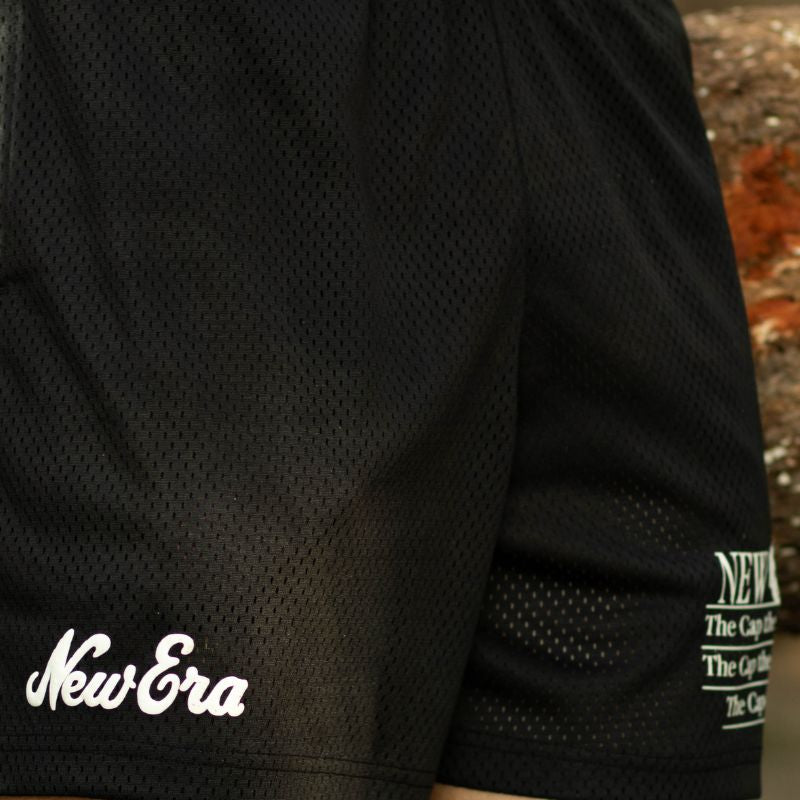 New Era Gray Mesh Swim Shorts