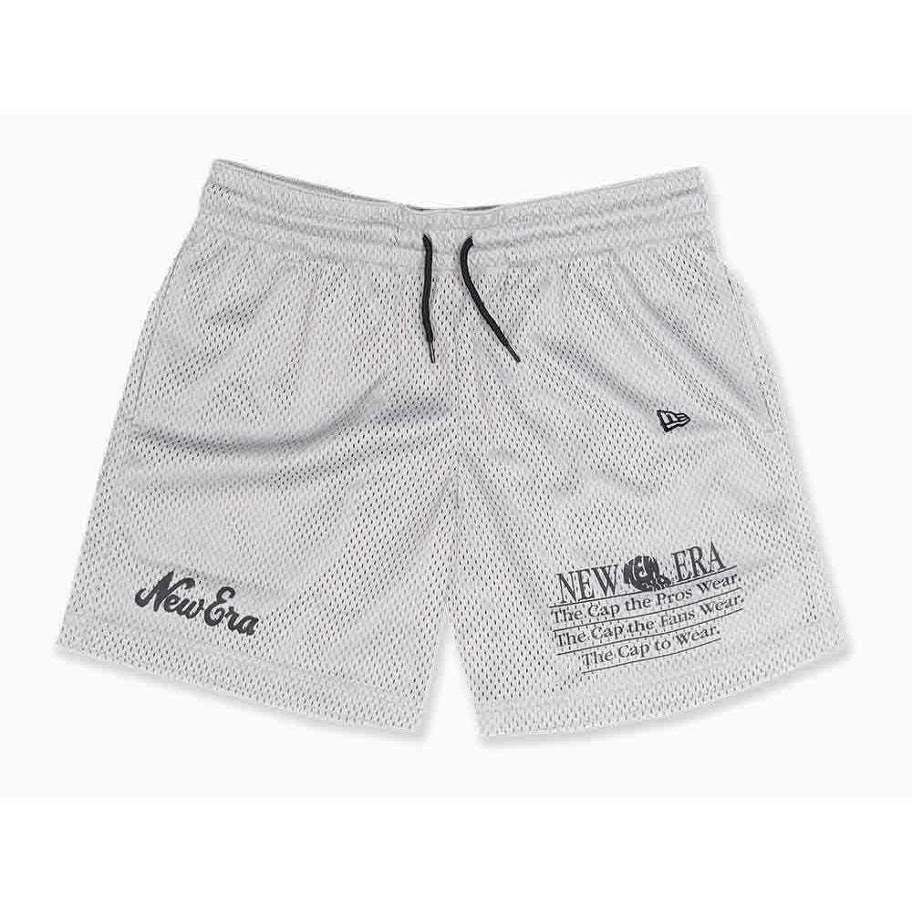 New Era Gray Mesh Swim Shorts