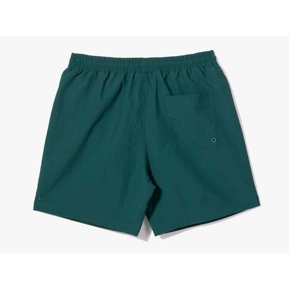 New Era Nylon Summer Dark Green Woven Shorts