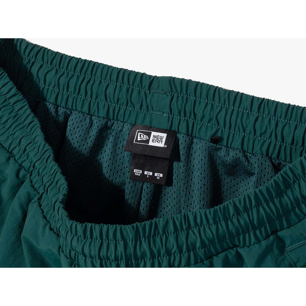 New Era Nylon Summer Dark Green Woven Shorts