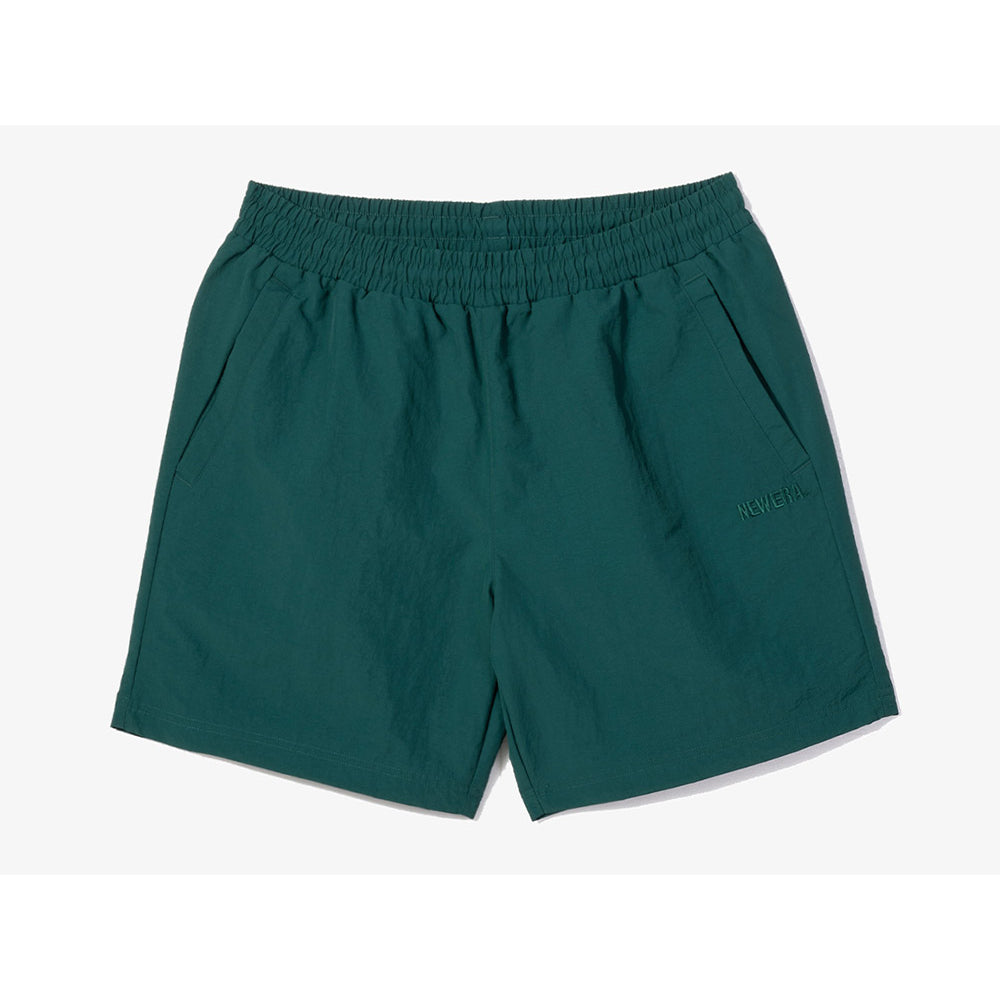 New Era Nylon Summer Dark Green Woven Shorts