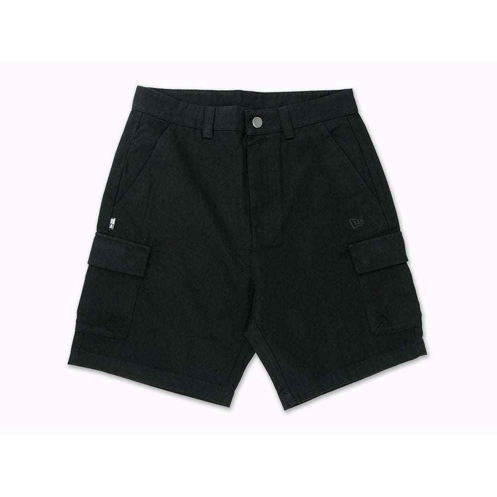 New Era Essential Black Cargo Shorts