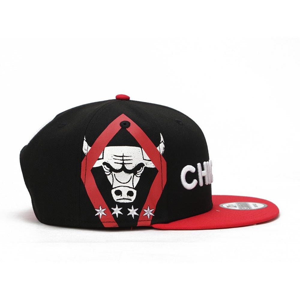 Chicago Bulls NBA City Series Red Black 9FIFTY Snapback Cap