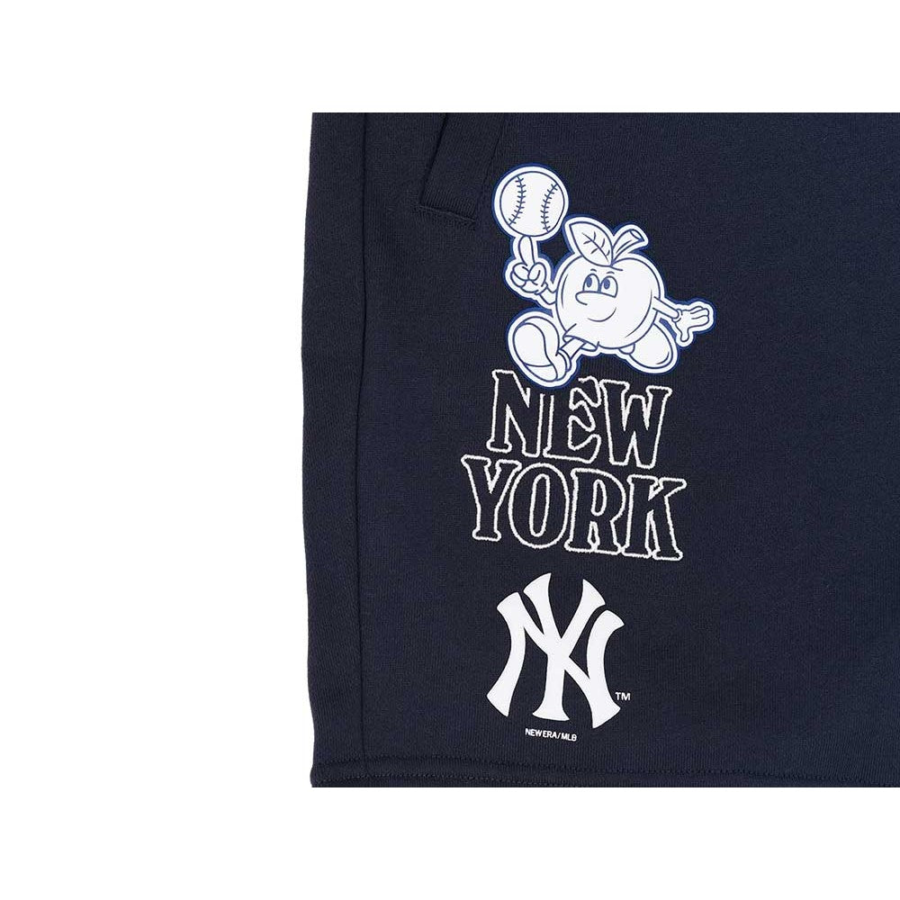 New York Yankees MLB City Vibe Cartoon Navy Knit Shorts