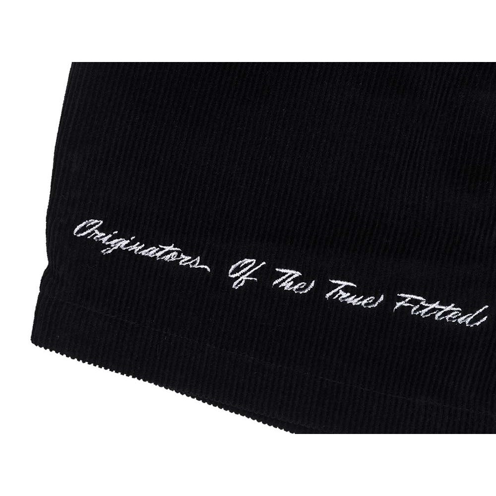 New Era Originators of the True Fitted Script Corduroy Black Shorts