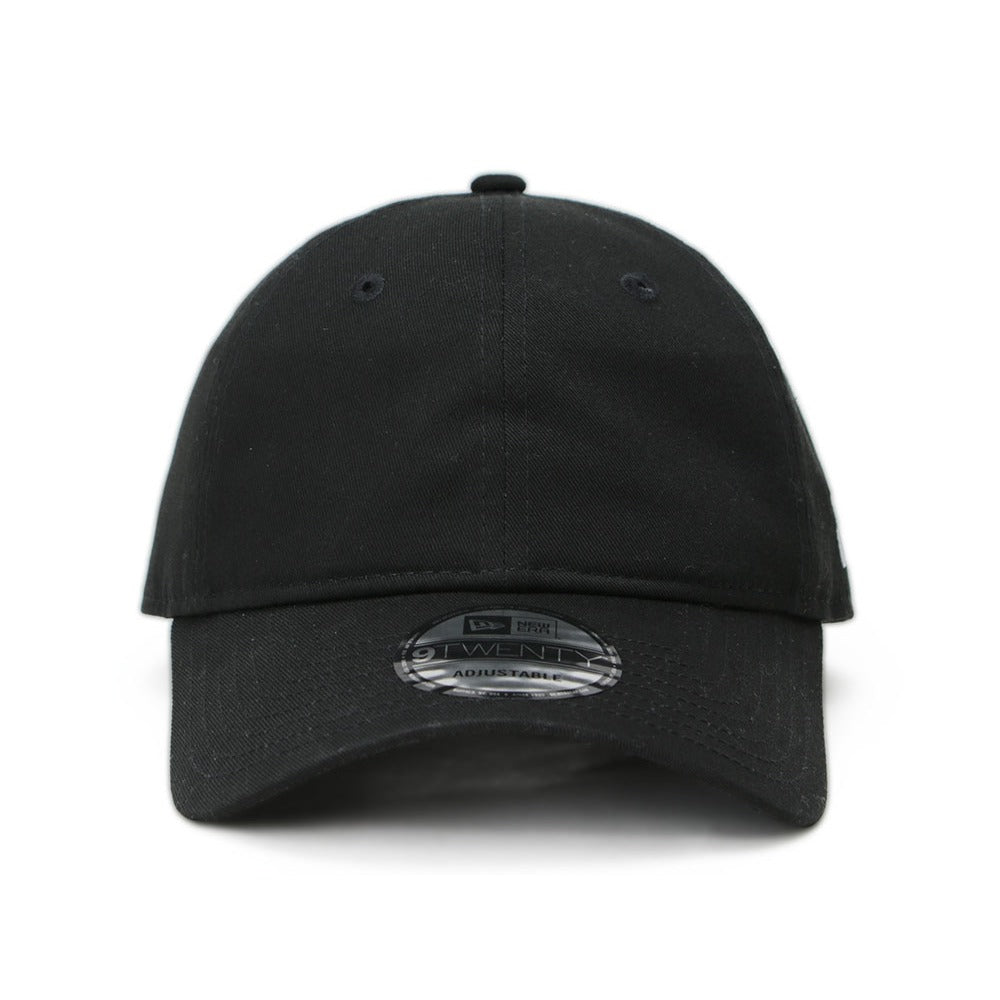 New Era Plain Black 9TWENTY Adjustable Cap (ESSENTIAL) – New