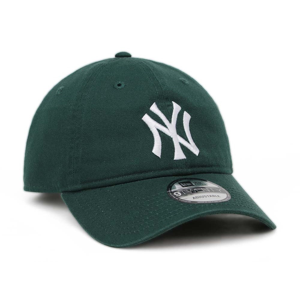 New York Yankees MLB Cross Strap Washed Dark Green 9TWENTY Adjustable Cap