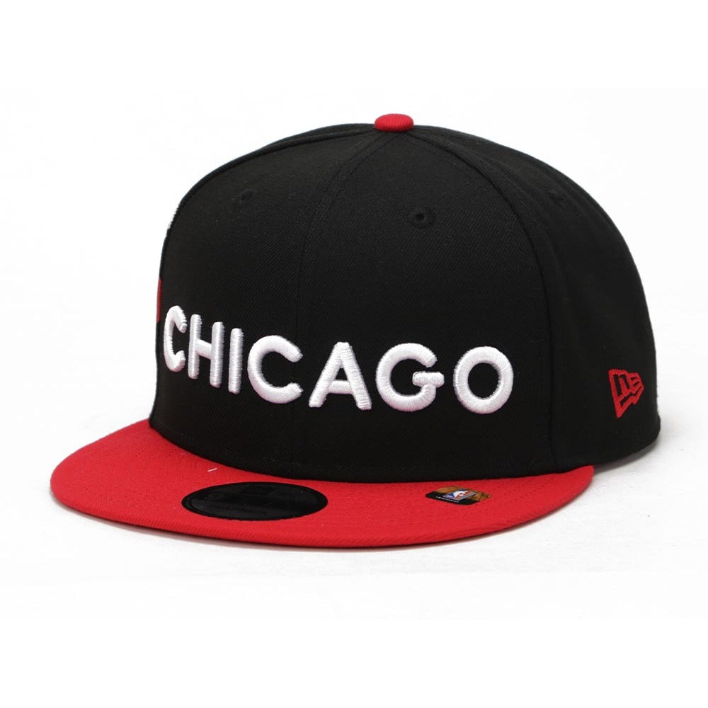 Chicago Bulls NBA City Series Red Black 9FIFTY Snapback Cap