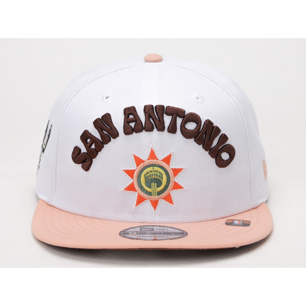 San Antonio Spurs NBA City Series Peach White 9FIFTY Snapback Cap