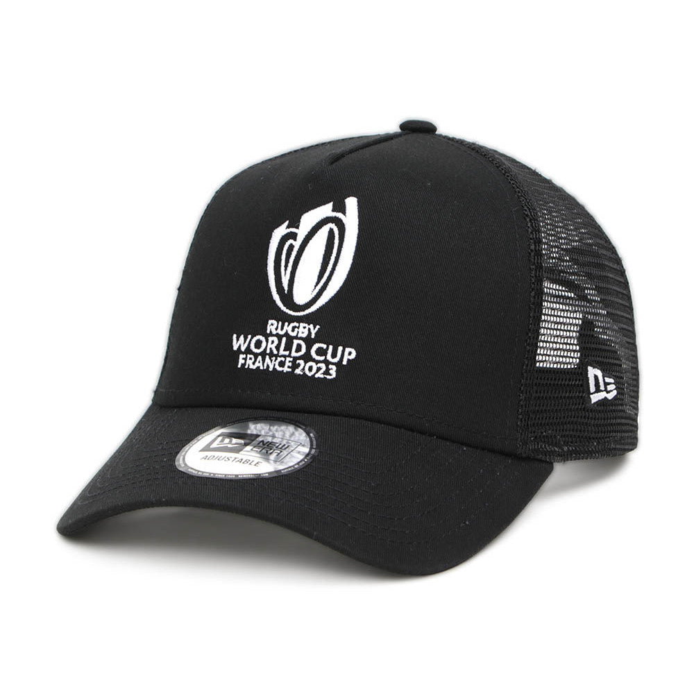 Rugby World Cup France 2023 Black 9FORTY A-Frame Trucker Cap