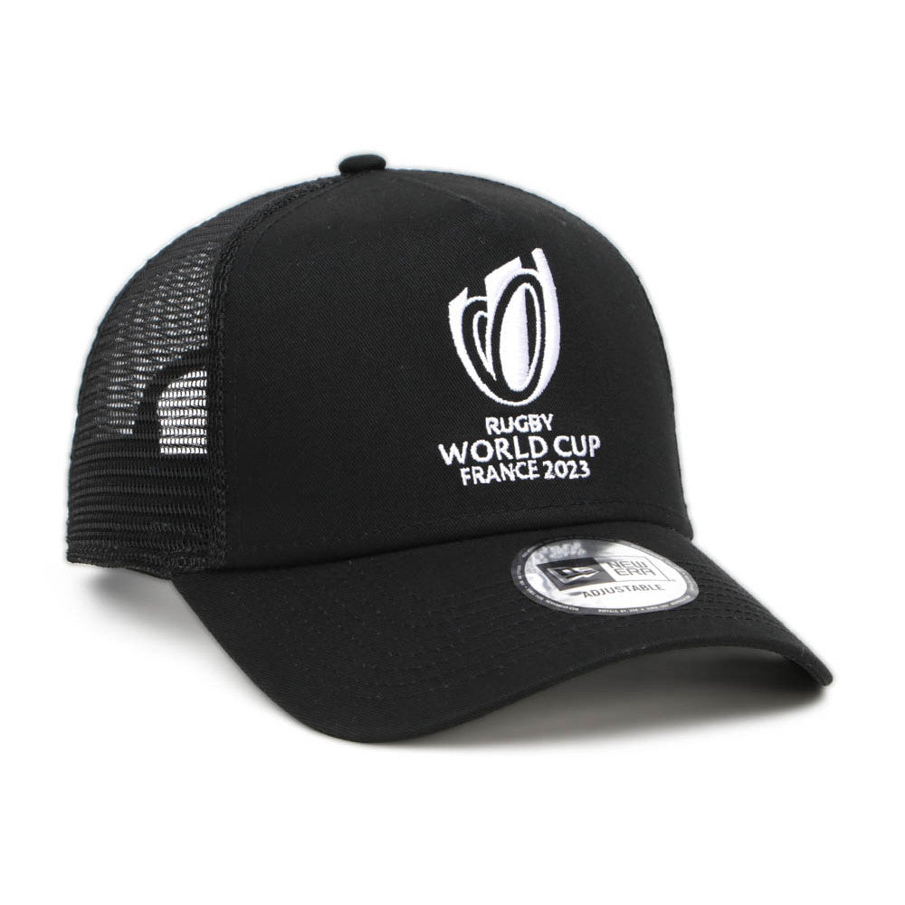 Rugby World Cup France 2023 Black 9FORTY A-Frame Trucker Cap