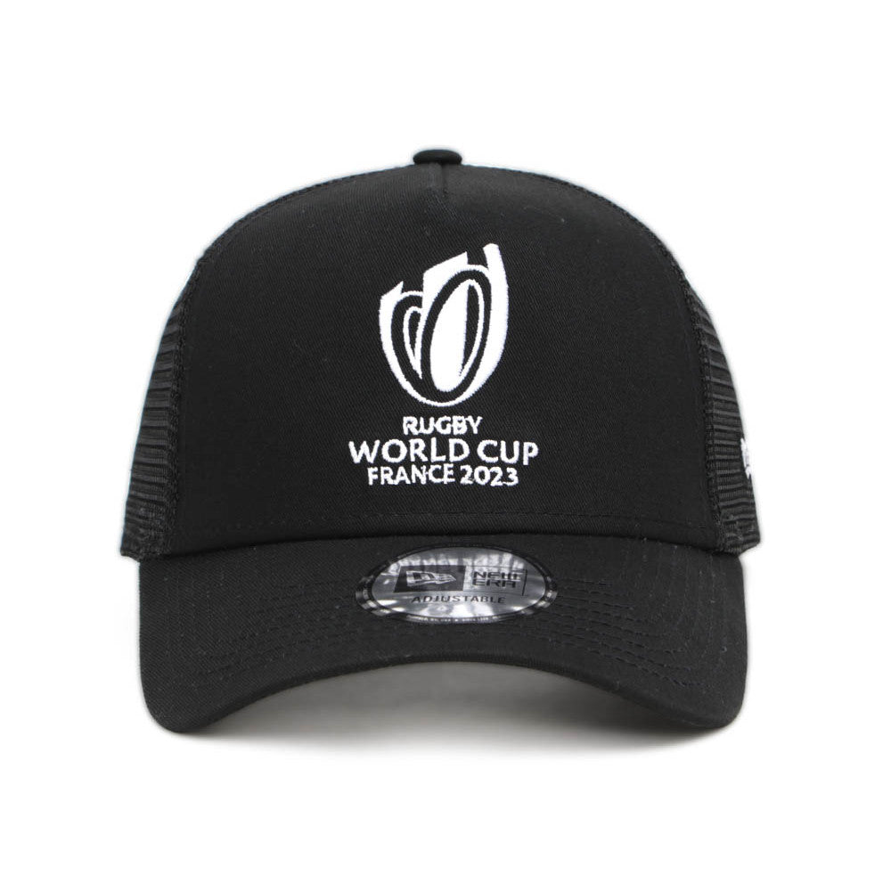 Rugby World Cup France 2023 Black 9FORTY A-Frame Trucker Cap