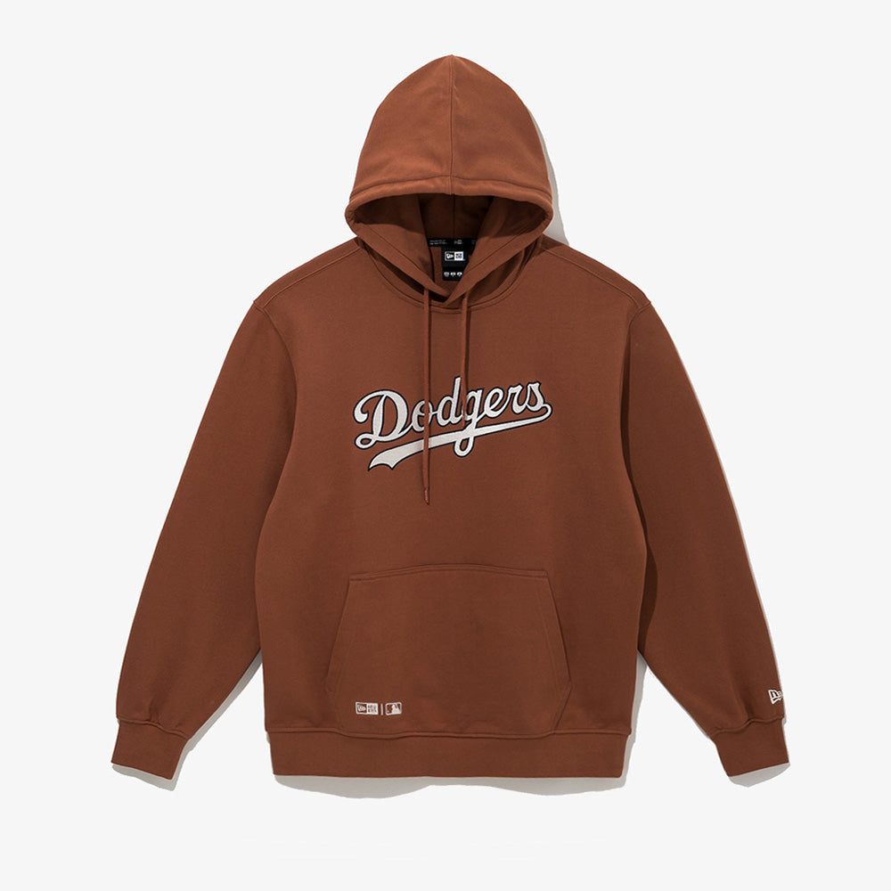 New Era Los Angeles Dodgers MLB Script Brown Hoodie